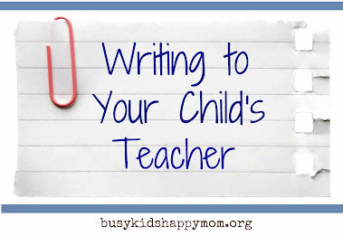 Easing back to school fears & anxiety - write to your child's teacher. | Steve Spangler Science