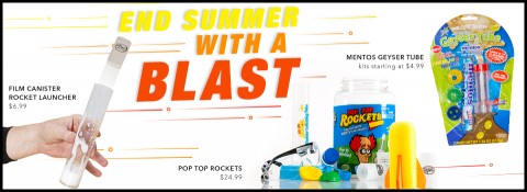 End Summer with a Blast - Rocket Science from Steve Spangler Science