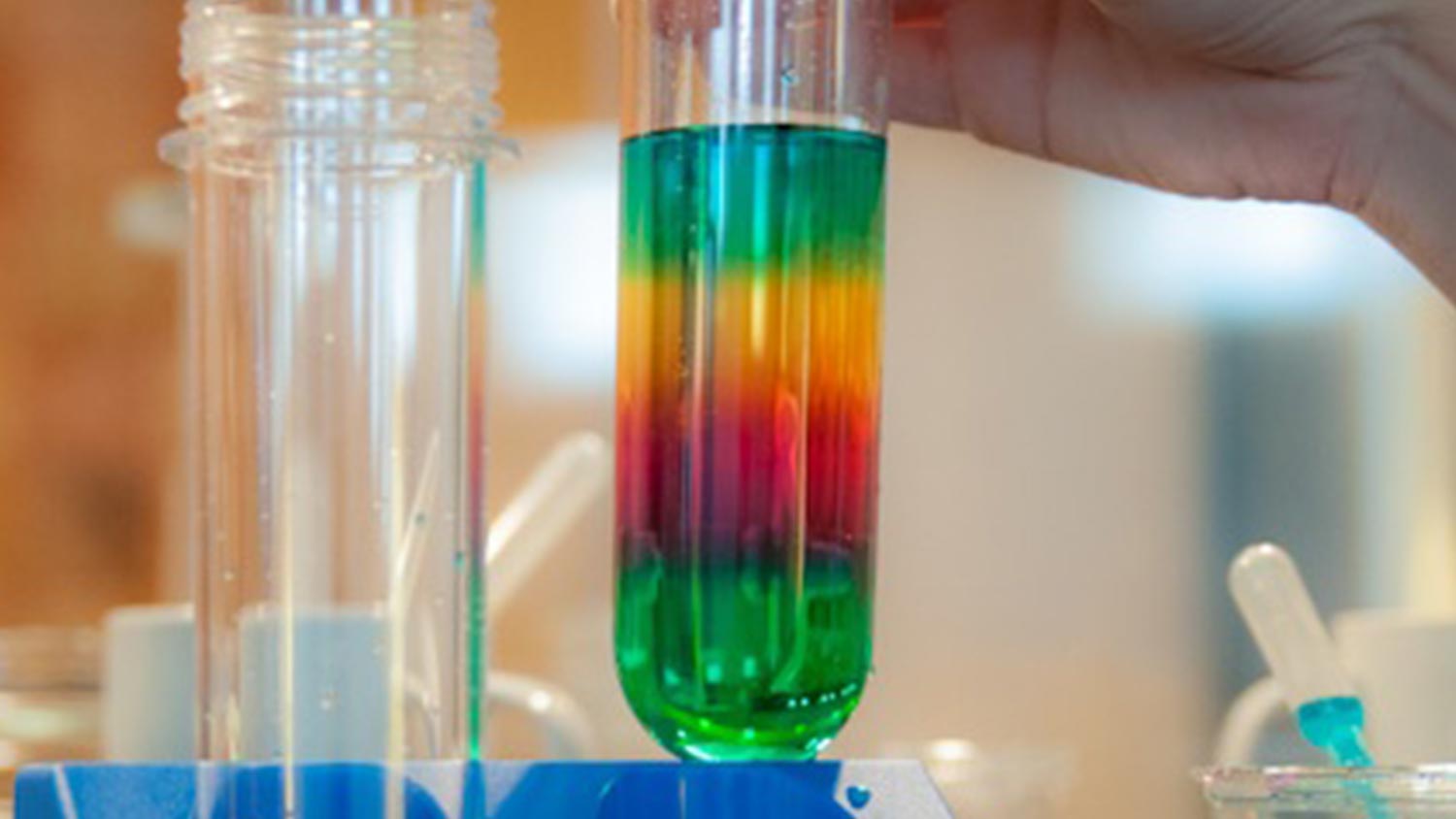 Colorful Sugar Water Density Tower Science Experiment Science Experiment