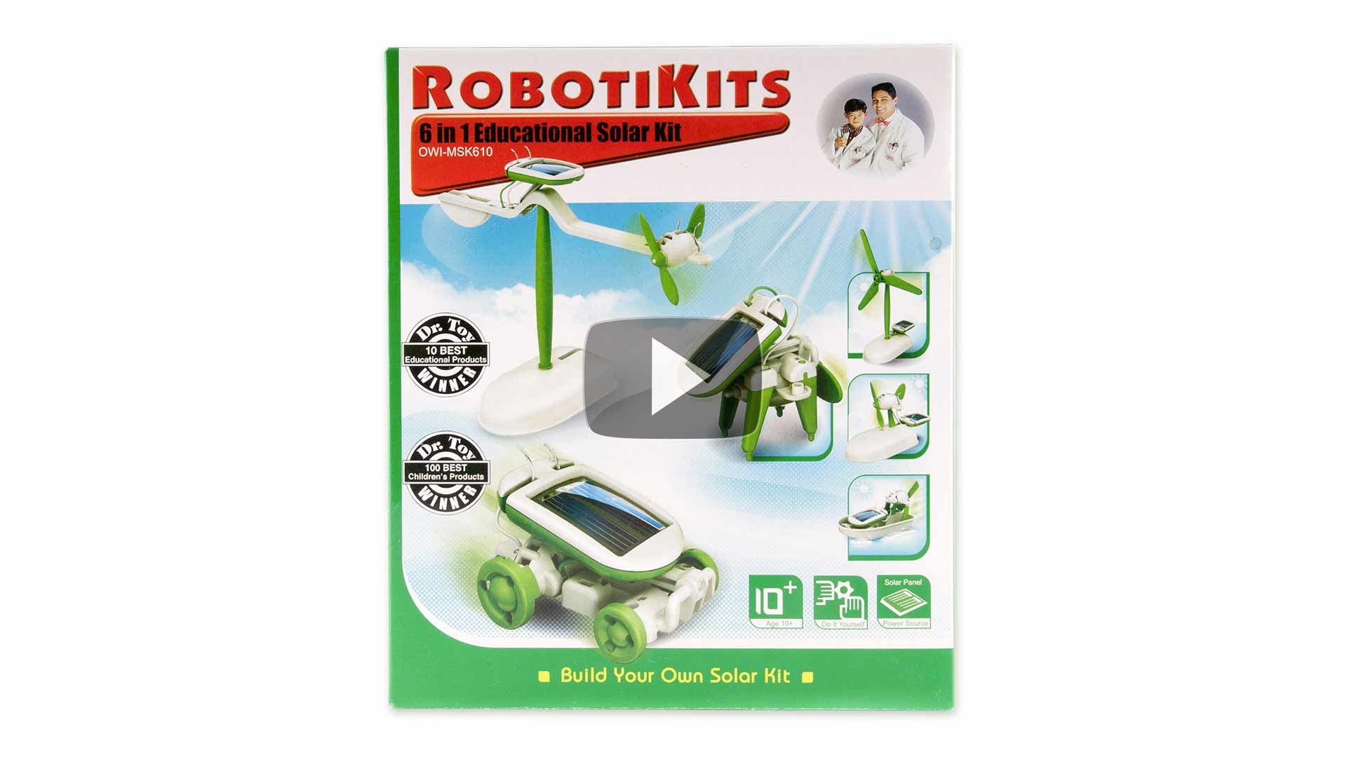 solar science robot kit 6 in 1