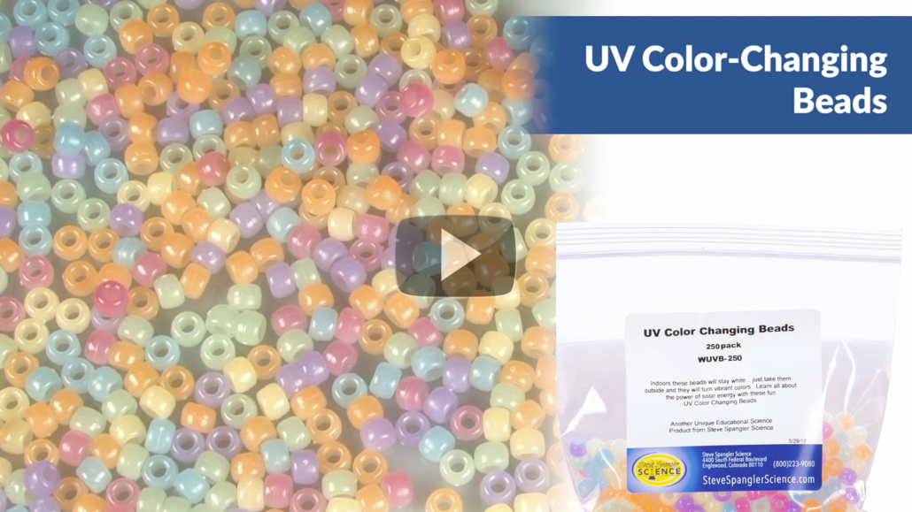 uv color changing beads experiment